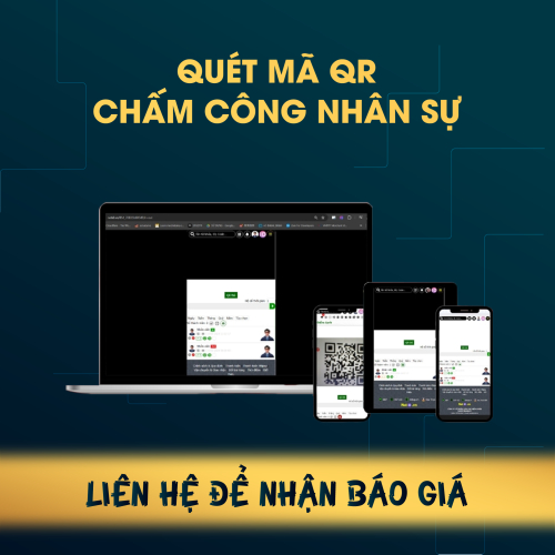 Quét QR Chấm Công Nhân Sự Trên Máy Tính